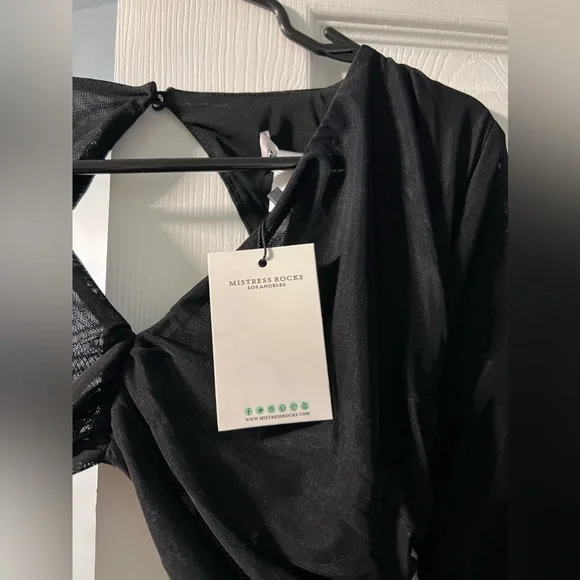 MISTRESS ROCKS BLACK DRESS - Picture 4 of 14